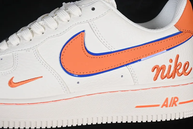 All Categories Nk Air Force 1 Air Force Series Nk Air Force 1 Low Air Force Low Nike Air Force 1'07 Low Milk White Orange Blue Air Force One Low Casual Shoes NH0601-542
